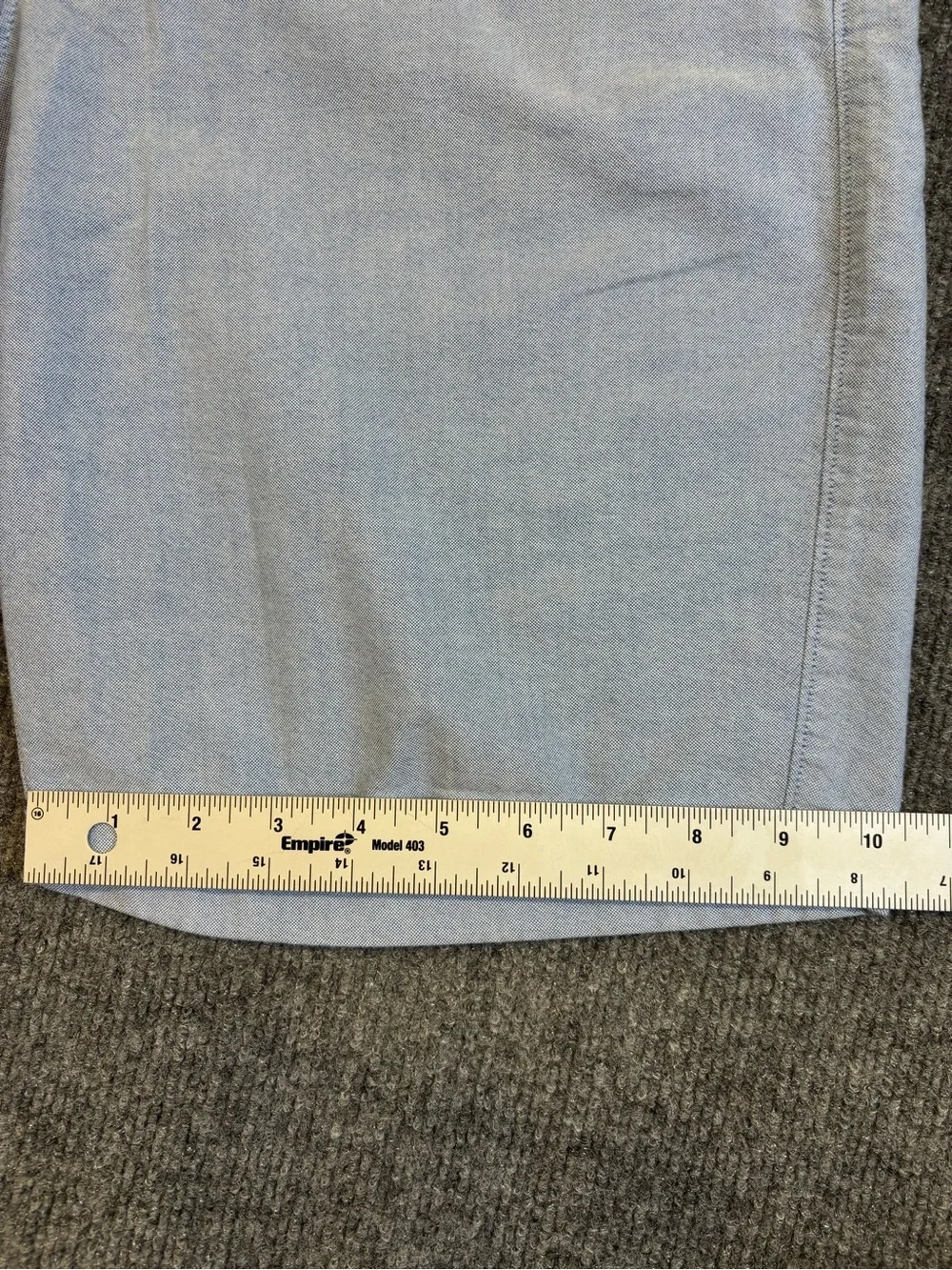 J.Crew Men's Oxford Chino Shorts Light Blue Size 35 Cotton 10